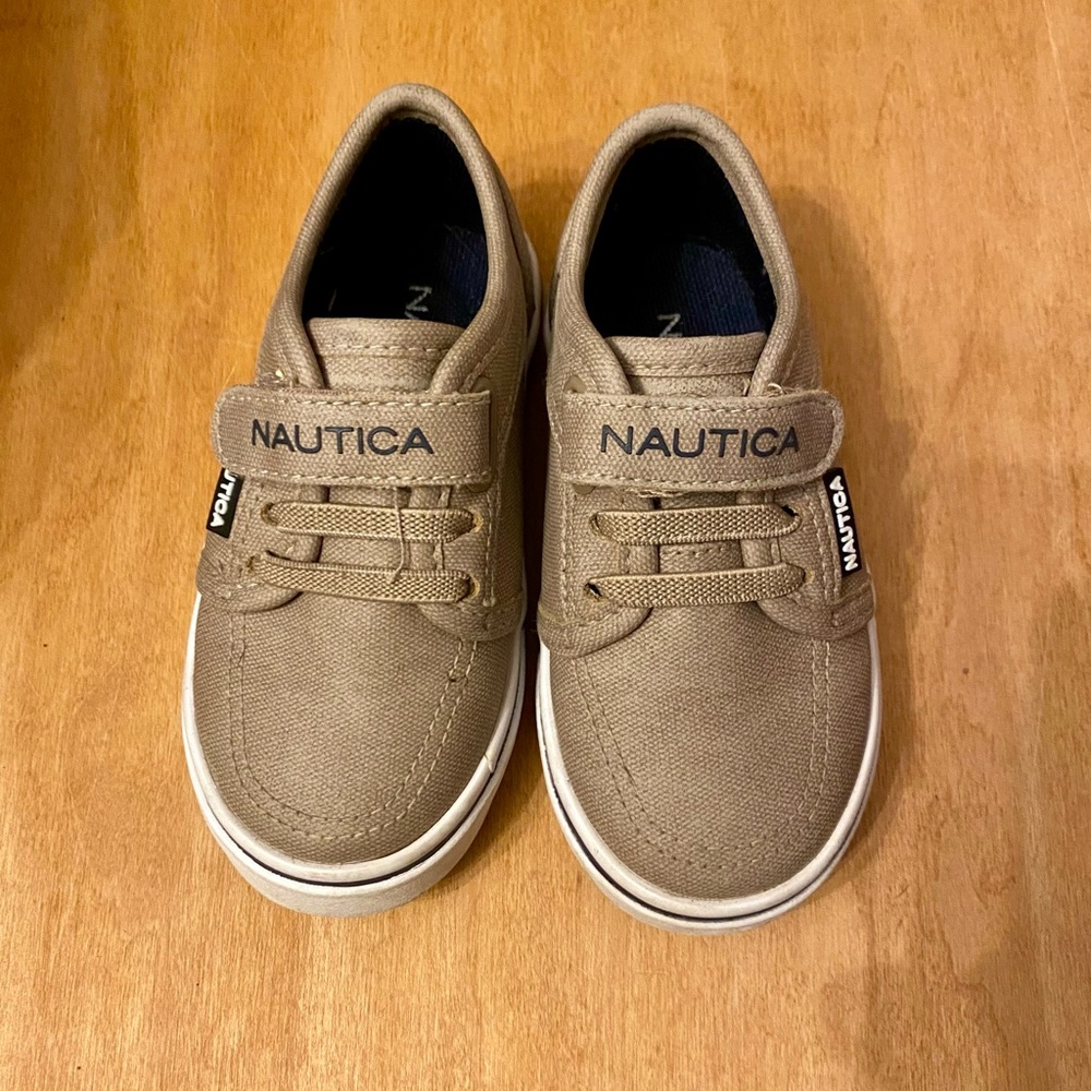 Nautica Toddler Tan Canvas Shoes